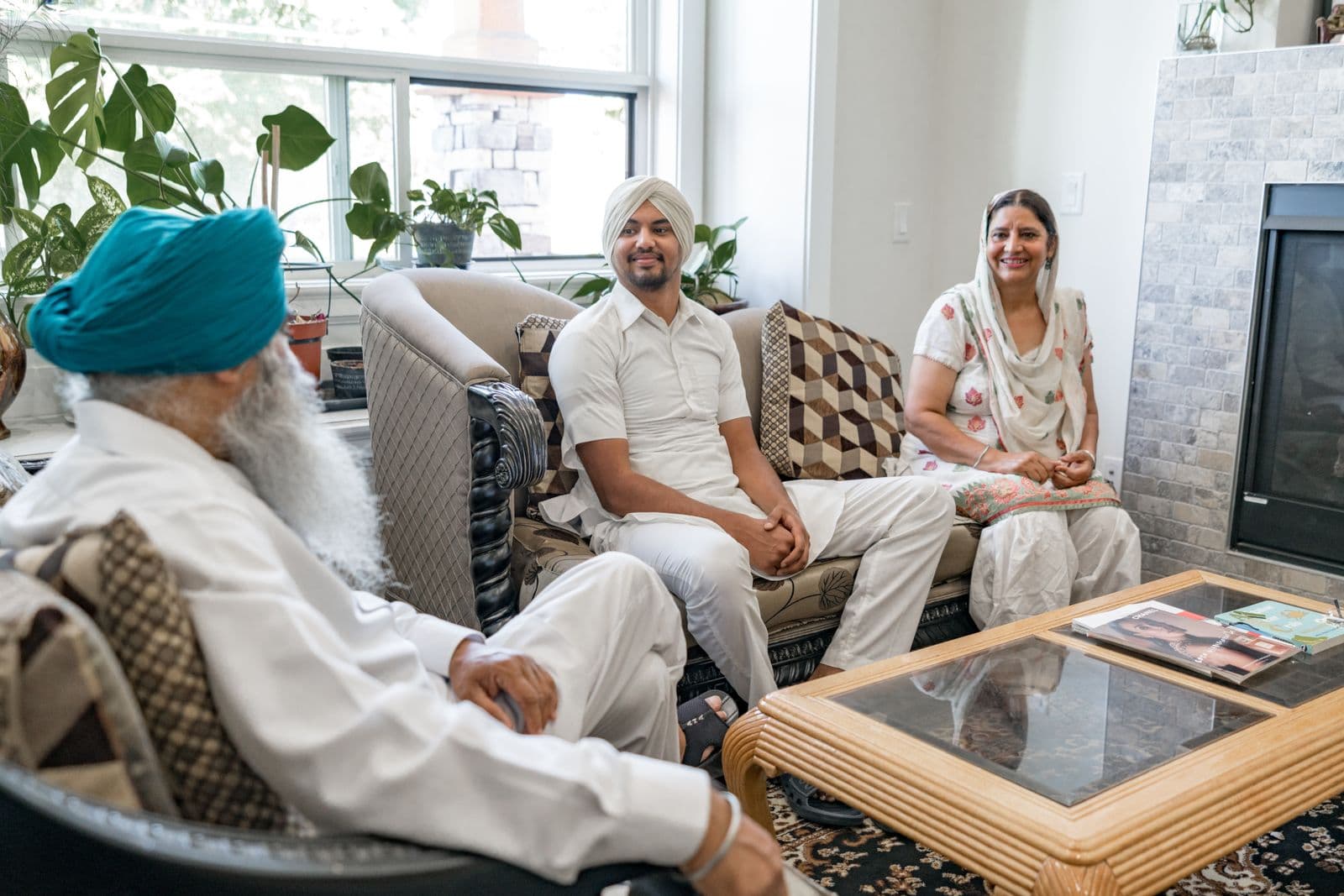 A Desi family at home, together and at ease