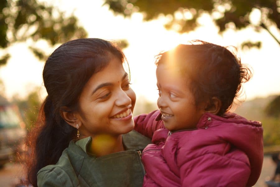 A mother and child